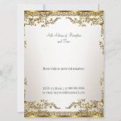 Invitation de mariage élégante populaire (Dos)