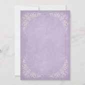 Invitation de mariage élégante pour une fête de th (Dos)
