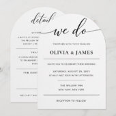 Invitation de mariage élégante pour vous (Devant / Derrière)
