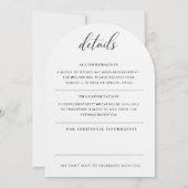 Invitation de mariage élégante pour vous (Dos)