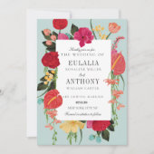 Invitation de mariage élégante romantique (Devant)