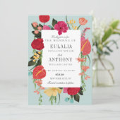 Invitation de mariage élégante romantique (Debout devant)