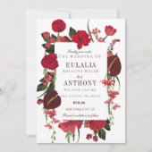 Invitation de mariage élégante romantique (Devant)
