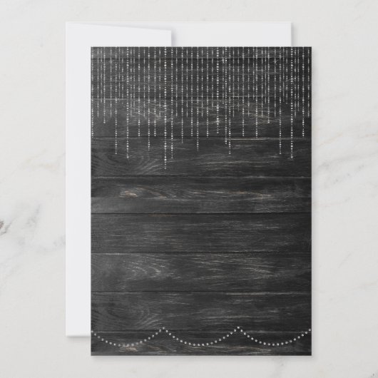 Invitation de mariage élégante - Rustique (Dos)