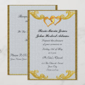 Invitation de mariage élégante simple (Devant / Derrière)