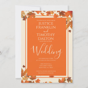 Invitation de mariage élégante traditionnelle d'au