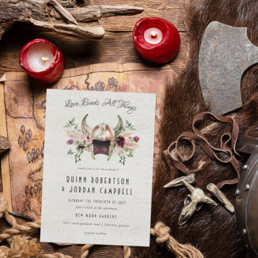 Invitation de mariage élégante Viking