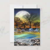 Invitation de mariage Element Terre planète (Dos)