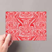 Invitation de mariage en acrylique abstrait rouge (In situ (ordinateur de poche))