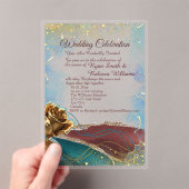 Invitation de mariage en acrylique clair (In situ (ordinateur de poche))