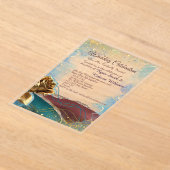 Invitation de mariage en acrylique clair (Poser)
