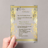 Invitation de mariage en acrylique clair (In situ (ordinateur de poche))
