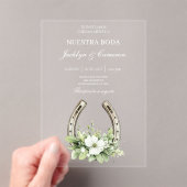 Invitation de Mariage en Acrylique Fer à Cheval (In situ (ordinateur de poche))