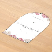 Invitation de mariage en acrylique floral (Poser)