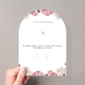 Invitation de mariage en acrylique floral (In situ (ordinateur de poche))