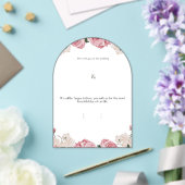 Invitation de mariage en acrylique floral (Insitu (Mariage))