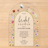 Invitation de mariage en acrylique pour la fête de (Recto)