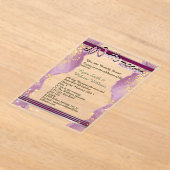 Invitation de mariage en acrylique transparent (Poser)