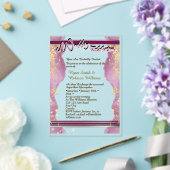 Invitation de mariage en acrylique transparent (Insitu (Mariage))