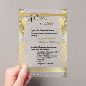 Invitation de mariage en acrylique transparent (In situ (ordinateur de poche))
