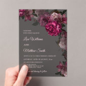 Invitation de mariage en acrylique transparente à (In situ (ordinateur de poche))