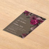 Invitation de mariage en acrylique transparente à (Poser)