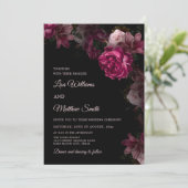 Invitation de mariage en acrylique transparente à (Debout devant)