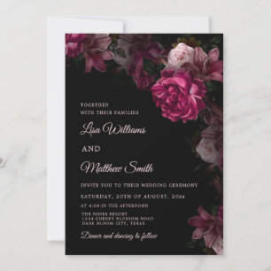 Invitation de mariage en acrylique transparente à