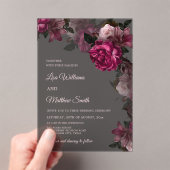Invitation de mariage en acrylique transparente à  (In situ (ordinateur de poche))