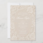 Invitation de mariage en dentelle (Devant)