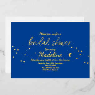 Invitation de mariage en feuille d'or Constellatio