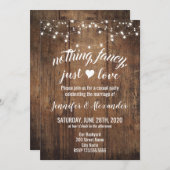 Invitation de mariage en fuite (Devant / Derrière)