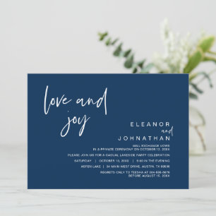Invitation de mariage en fuite Amour et Joie