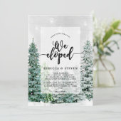 invitation de mariage en hiver pour mariage en fui (Debout devant)