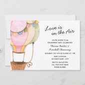 Invitation de mariage en montgolfière (Devant)