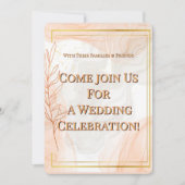 Invitation de mariage en or de luxe (Devant)