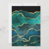 Invitation de mariage en pierre d'agate géode sarc (Dos)