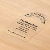 Invitation de mariage en plexiglas (Poser)
