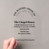 Invitation de mariage en plexiglas (In situ (ordinateur de poche))