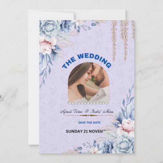 Invitation de mariage enchantée (Dos)