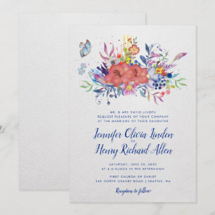 Invitation de mariage enchantée