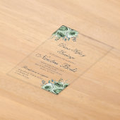 Invitation de mariage espagnol en acrylique avec v (Poser)