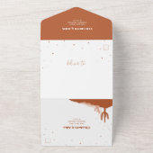 Invitation de mariage et carte de réponse tout-en- (Dehors)