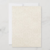 Invitation de mariage et d'anniversaire de mariage (Dos)