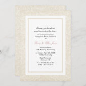 Invitation de mariage et d'anniversaire de mariage (Devant / Derrière)