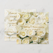 Invitation de mariage et d'anniversaire de mariage (Devant / Derrière)