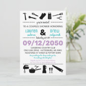 Invitation de mariage et de douche de couples Cuis (Debout devant)