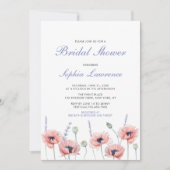 Invitation de mariage et de shower de mariage Fleu (Devant)