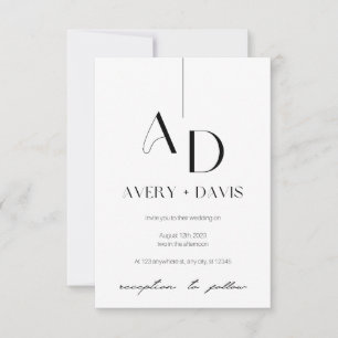 Invitation de mariage Ethereal Harmony