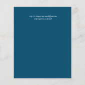 Invitation de mariage Feuilles Orange Turquoise BU (Dos)